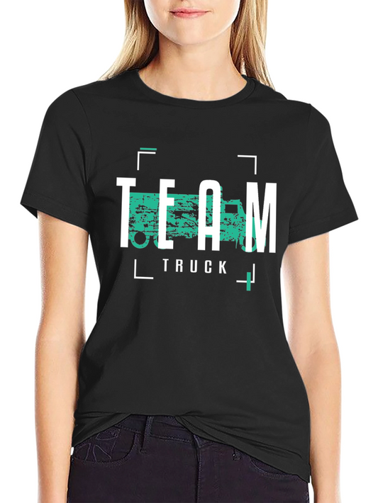 Team Truck Graphic Tee - Cool Black T-Shirt