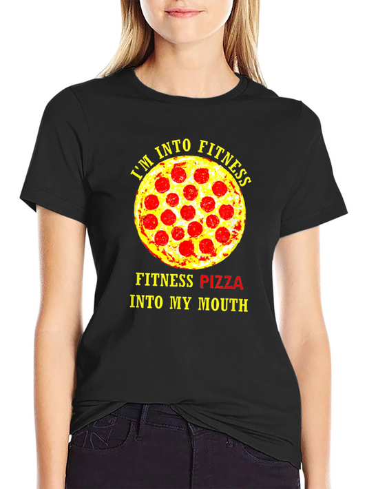 Fitness Pizza T-Shirt - Funny Gym Workout Tee