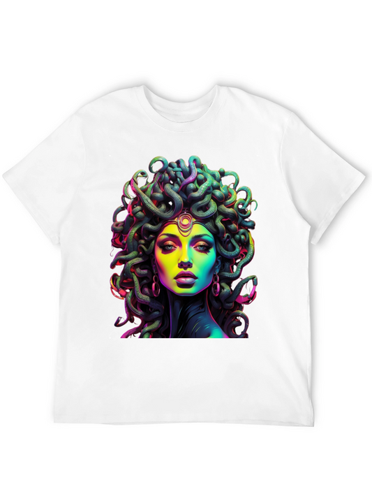Medusa Graphic Tee - Bold Mythological Style