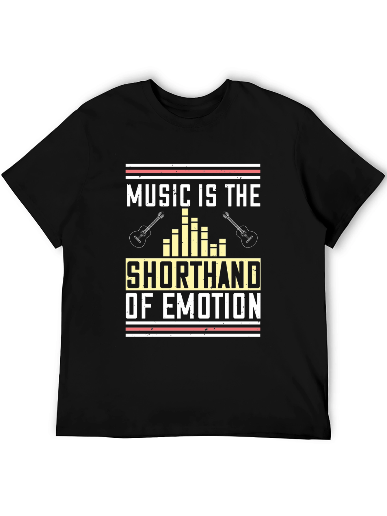 Music is the Shorthand of Emotion Black T-Shirt