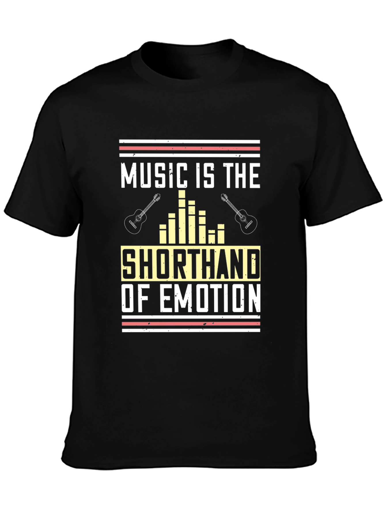 Music is the Shorthand of Emotion Black T-Shirt
