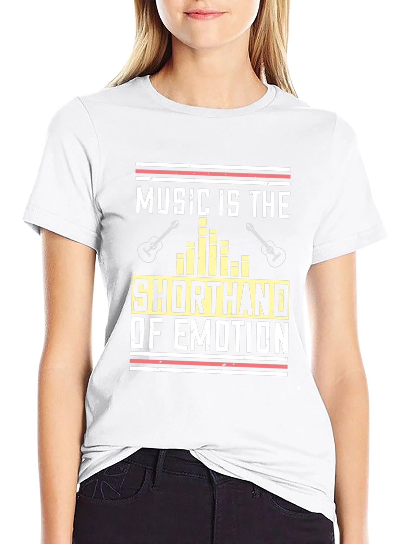 Music is the Shorthand of Emotion Black T-Shirt