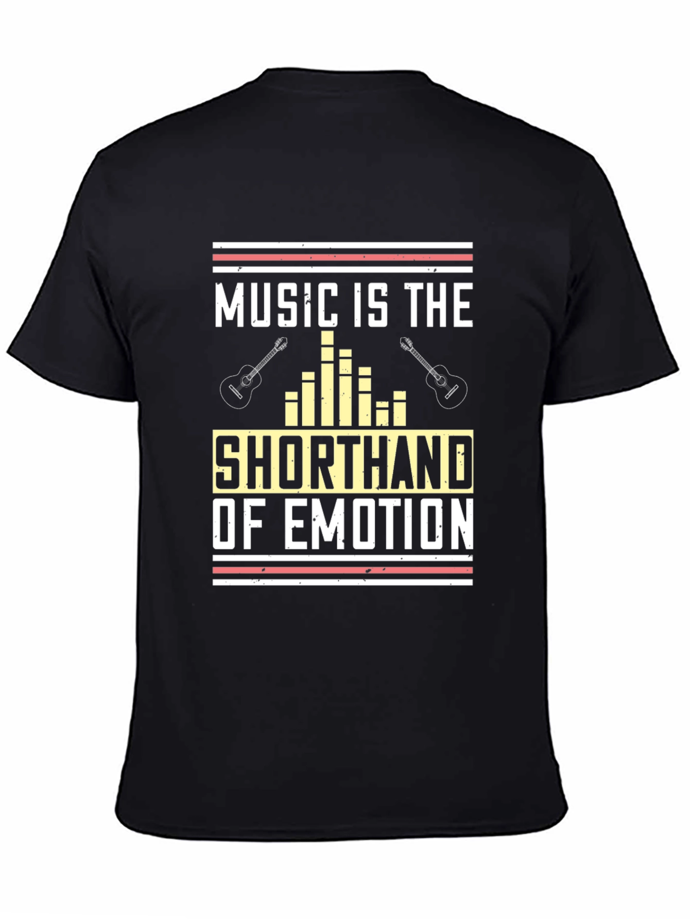 Music is the Shorthand of Emotion Black T-Shirt