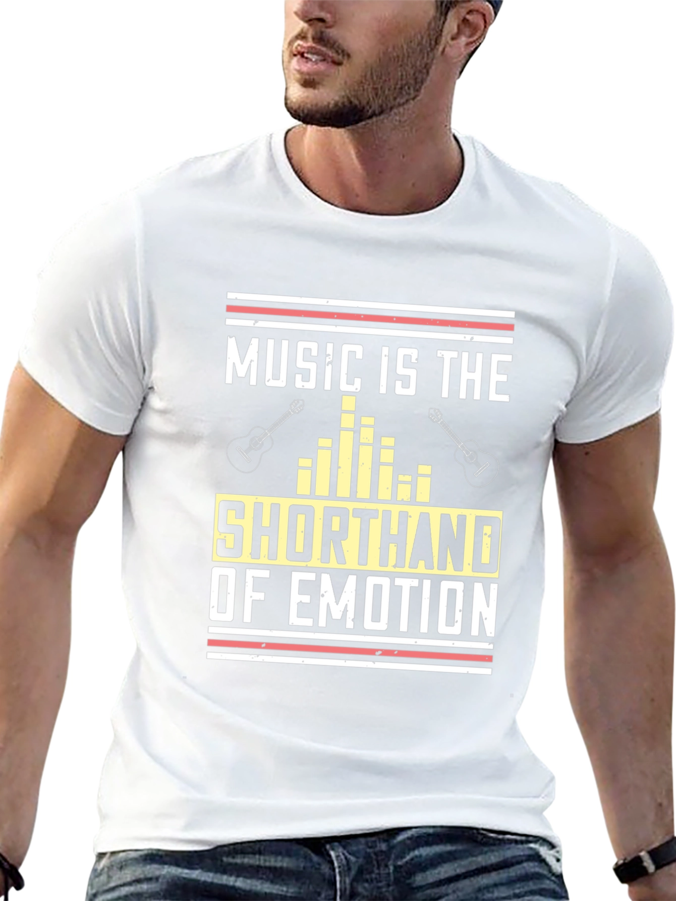 Music is the Shorthand of Emotion Black T-Shirt