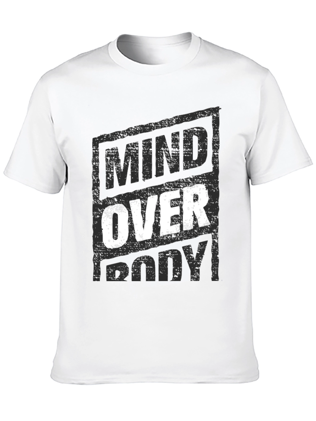 Mind Over Body Graphic T-Shirt - Motivational Design