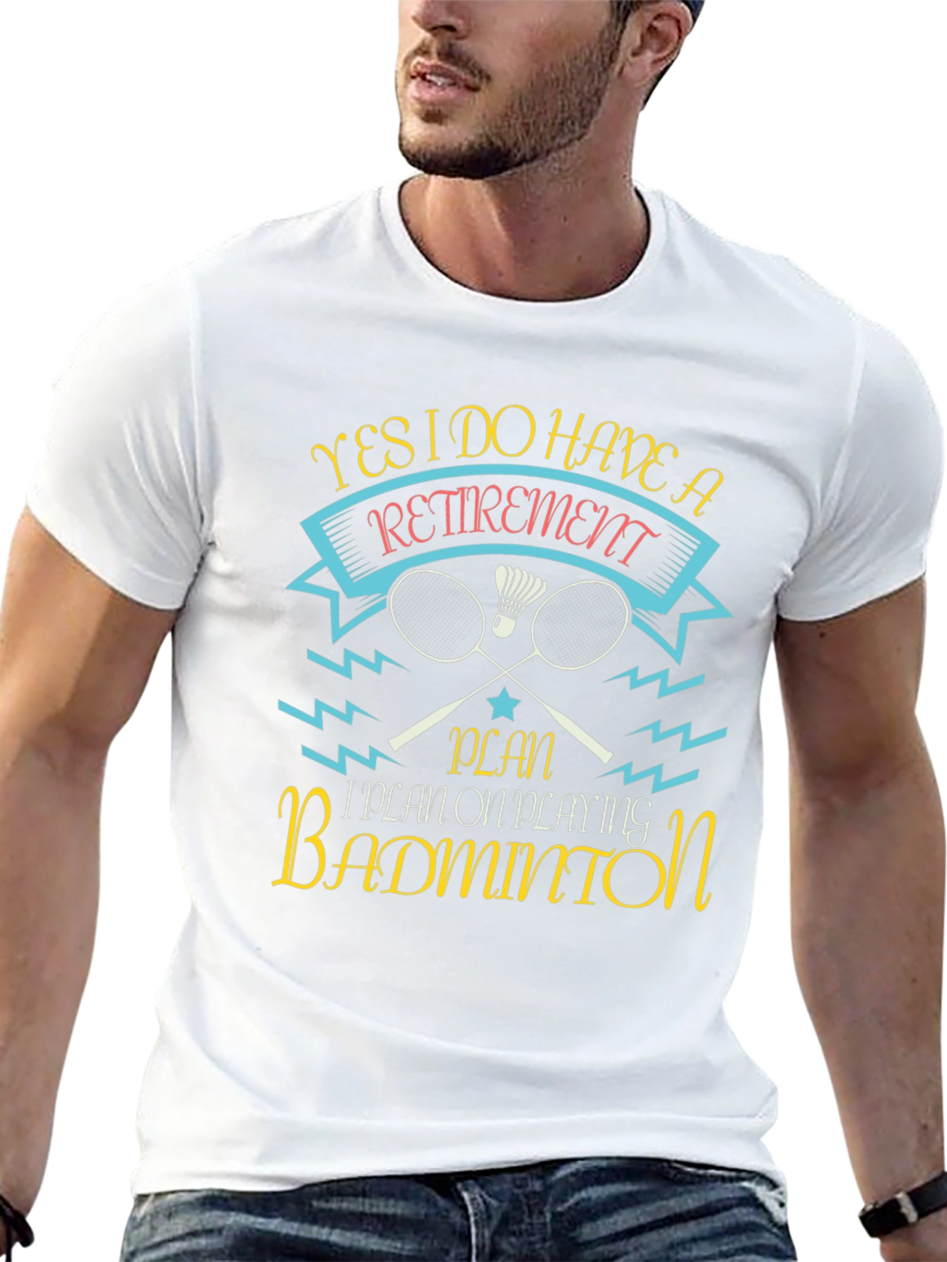 Retirement Badminton T-Shirt: Play in Style!
