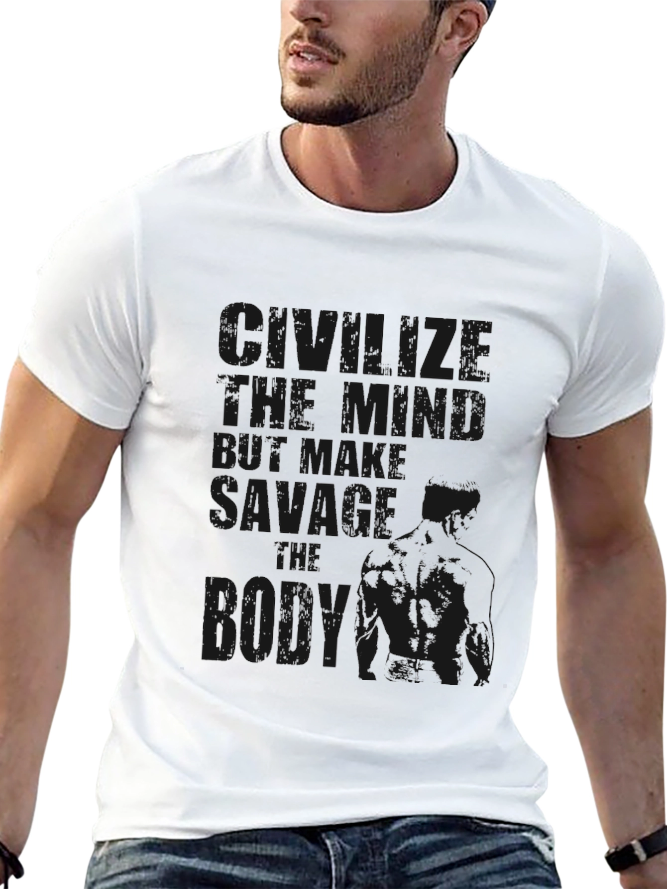Savage Born T-Shirt - Mens Black Tee