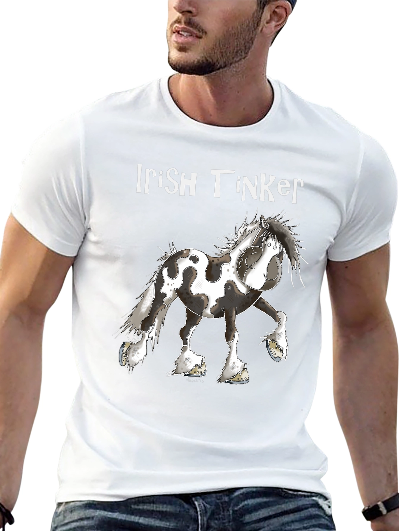 Irish Tinker Horse Graphic T-Shirt