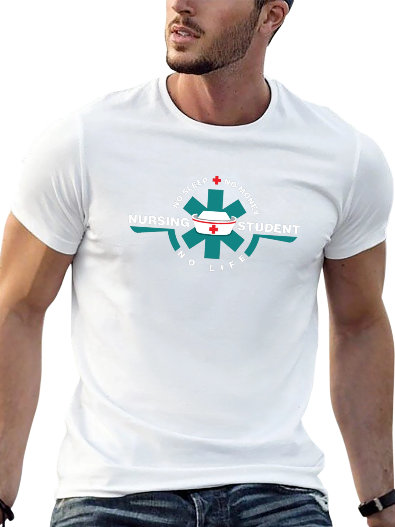 Nursing Student Life Graphic T-Shirt