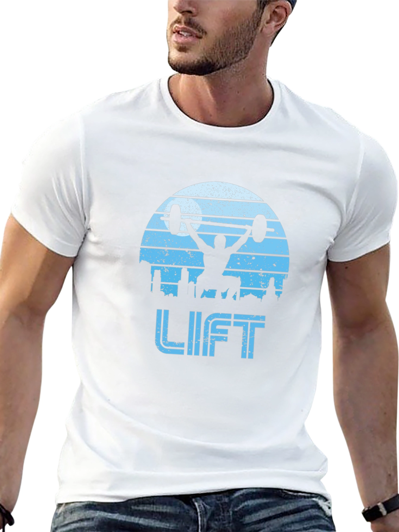 Retro Lift Graphic T-Shirt - Black