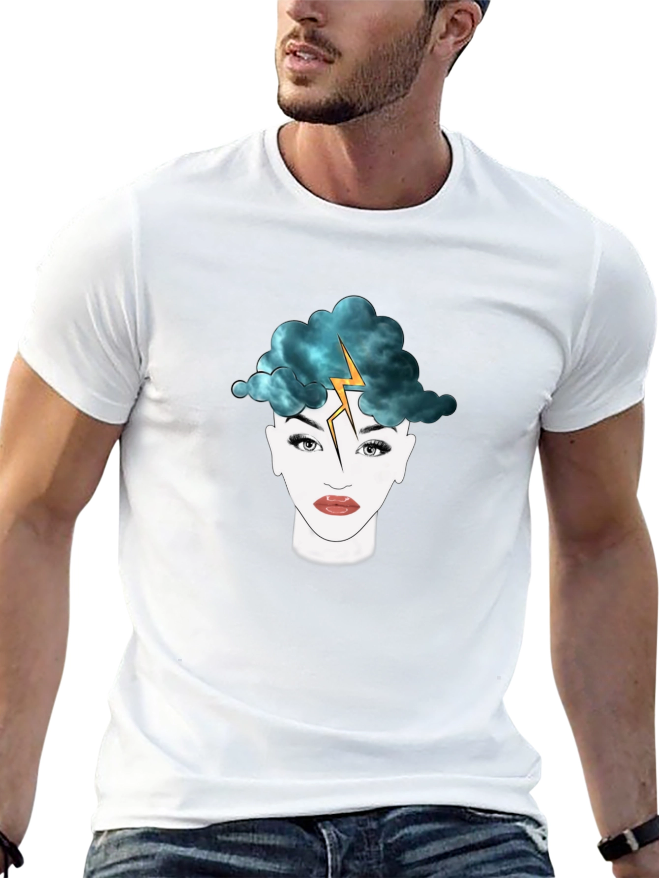 Stormy Mind T-Shirt - Unique Graphic Tee