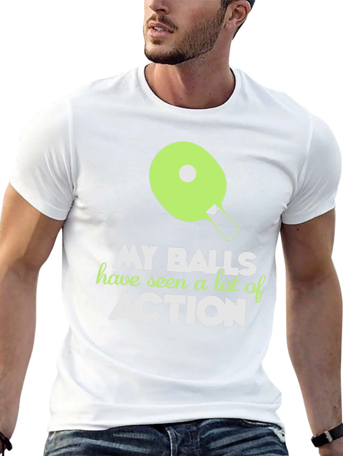 My Balls Have Seen Action Funny T-Shirt