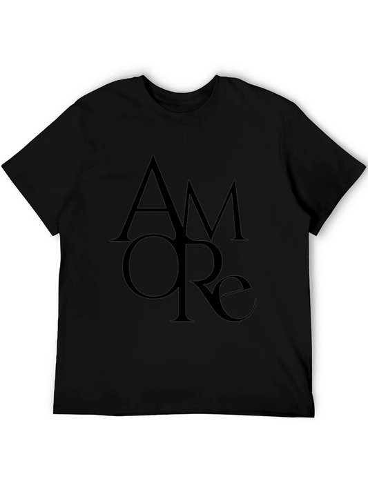 Amore Graphic Black T-Shirt - Italian Love