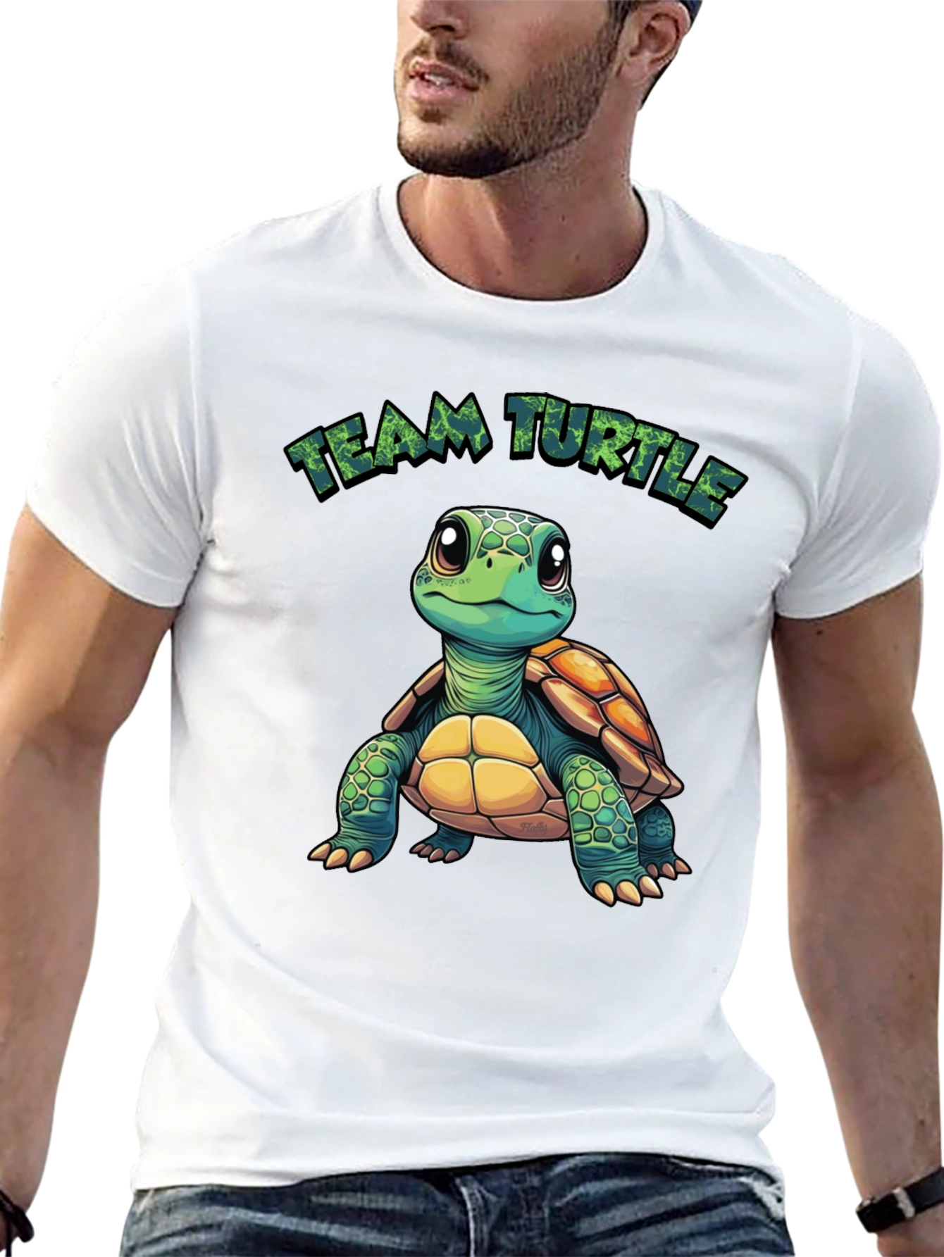 Team Turtle Graphic Tee - Soft Cotton Blend