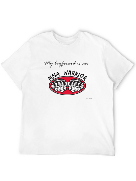 MMA Warrior Boyfriend T-Shirt - Black
