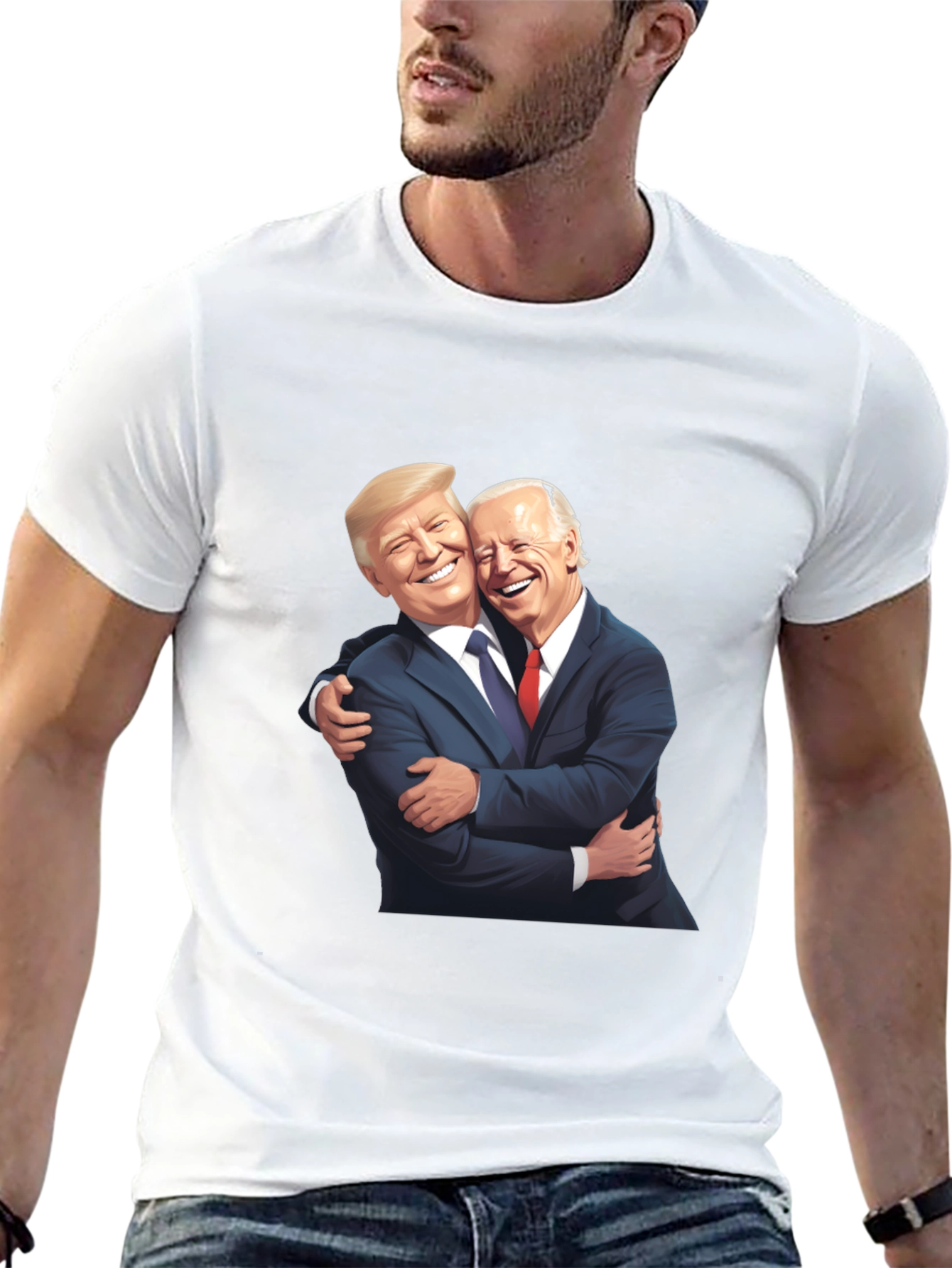 Political Humor Graphic T-Shirt - Embrace the Unity