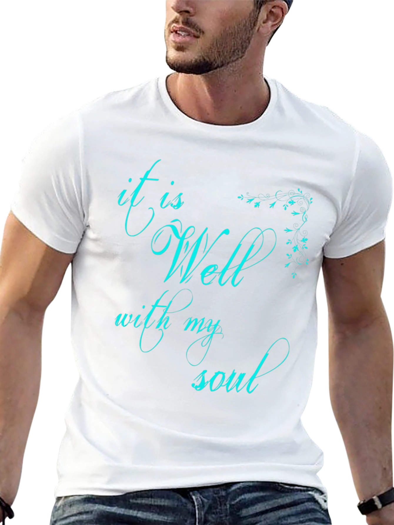 It Is Well With My Soul Black Graphic Tee