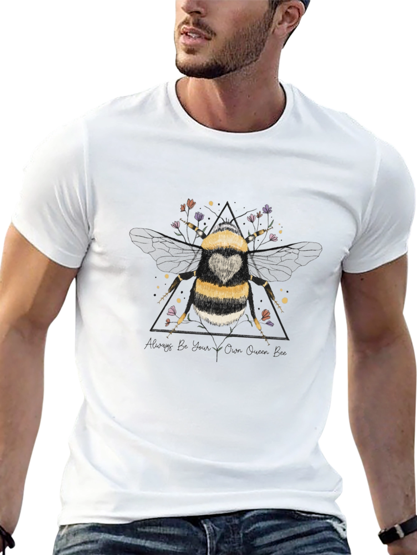 Bumble Bee Graphic T-Shirt - Black Cotton Tee