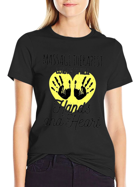 Massage Therapist Hands and Heart T-Shirt