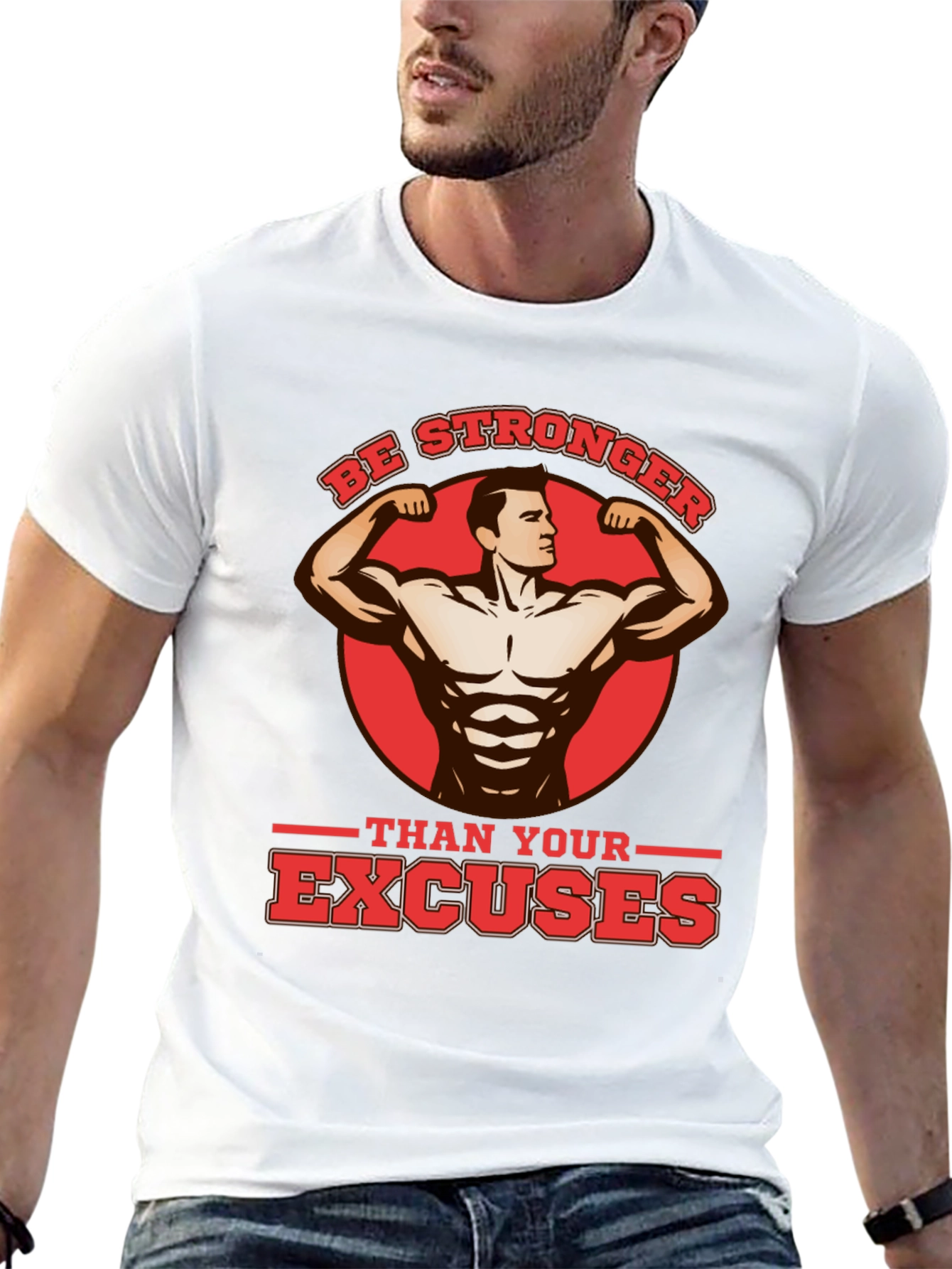 Be Stronger Than Your Excuses Black T-Shirt