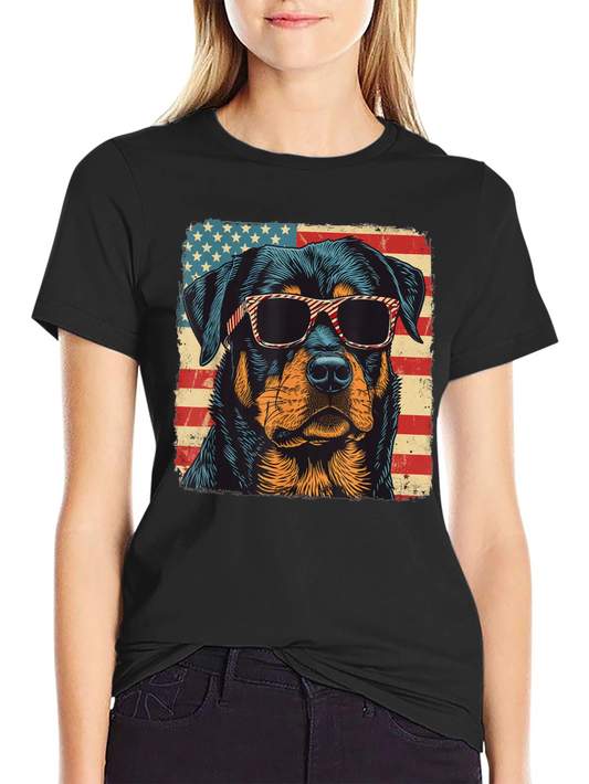 Patriotic Rottweiler T-Shirt