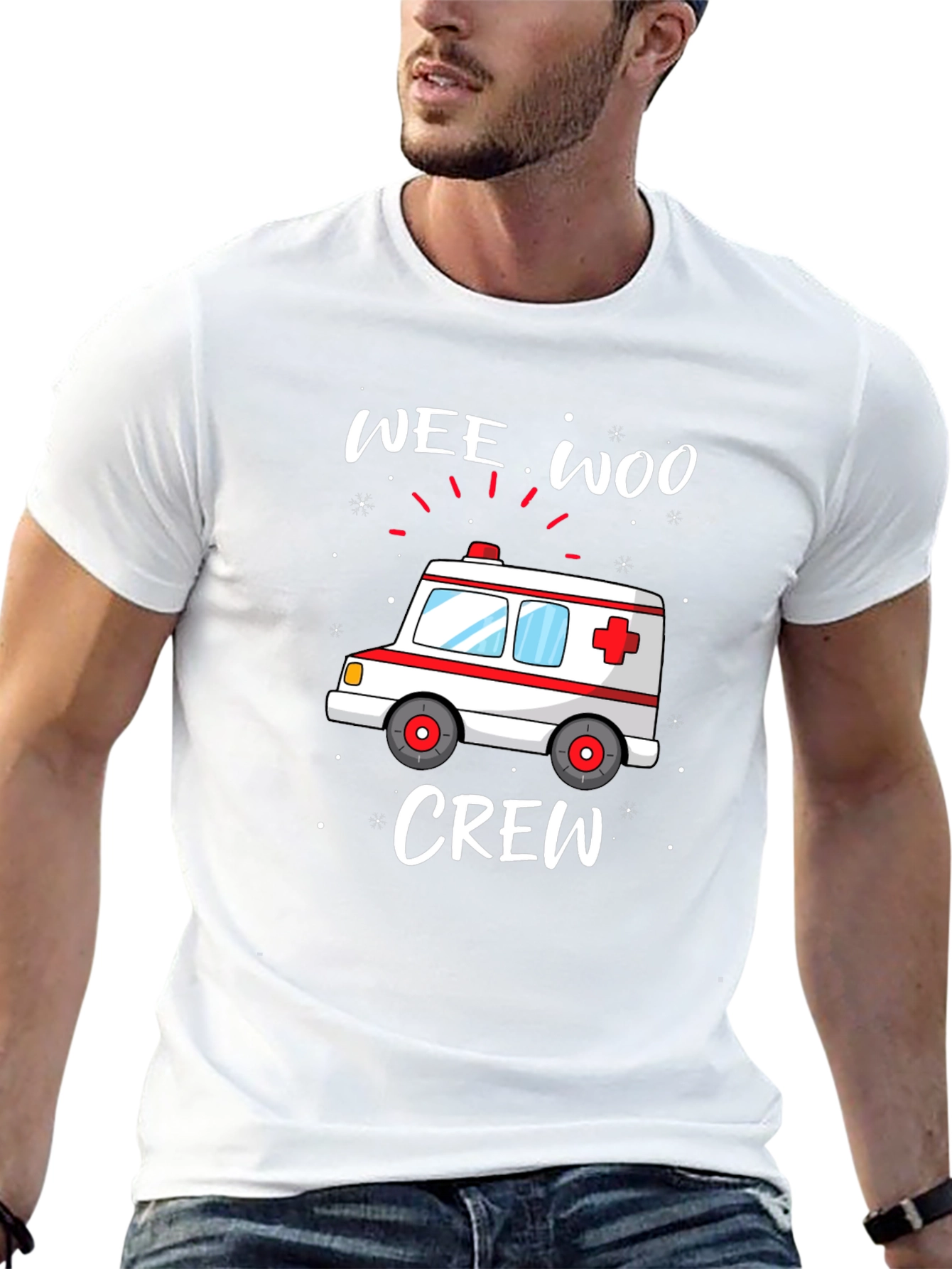 Wee Woo Crew Ambulance Graphic T-Shirt