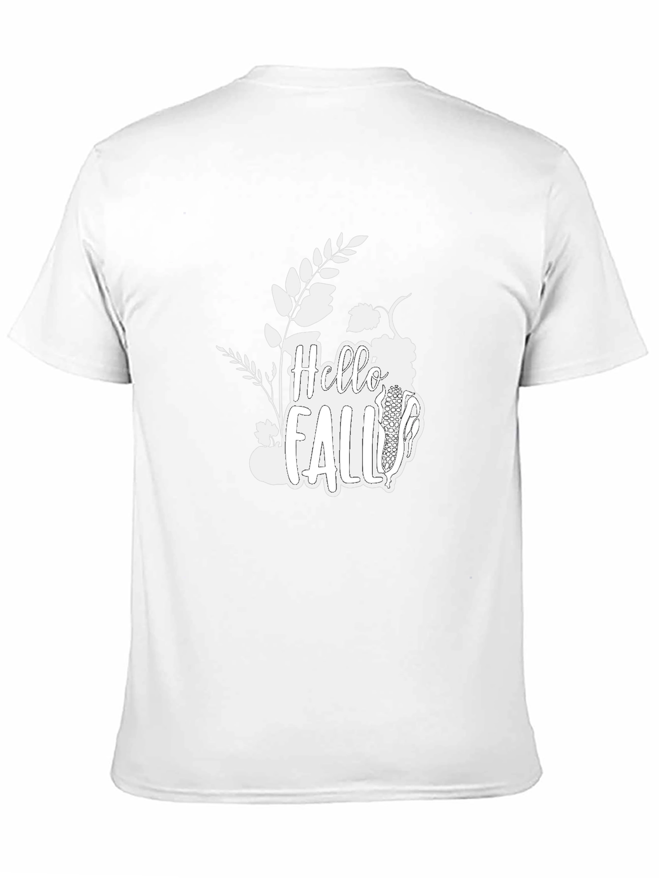 Hello Fall T-Shirt: Autumn Harvest Design