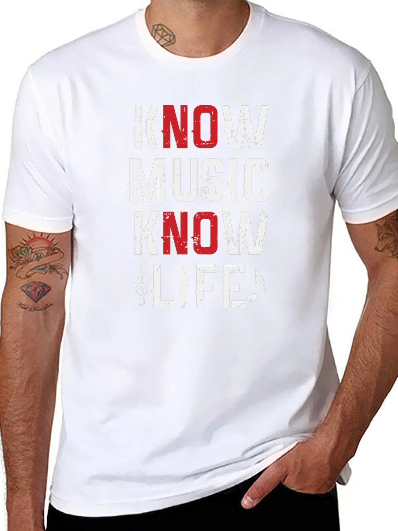 Know Music Know Life Graphic Tee - Soft Cotton