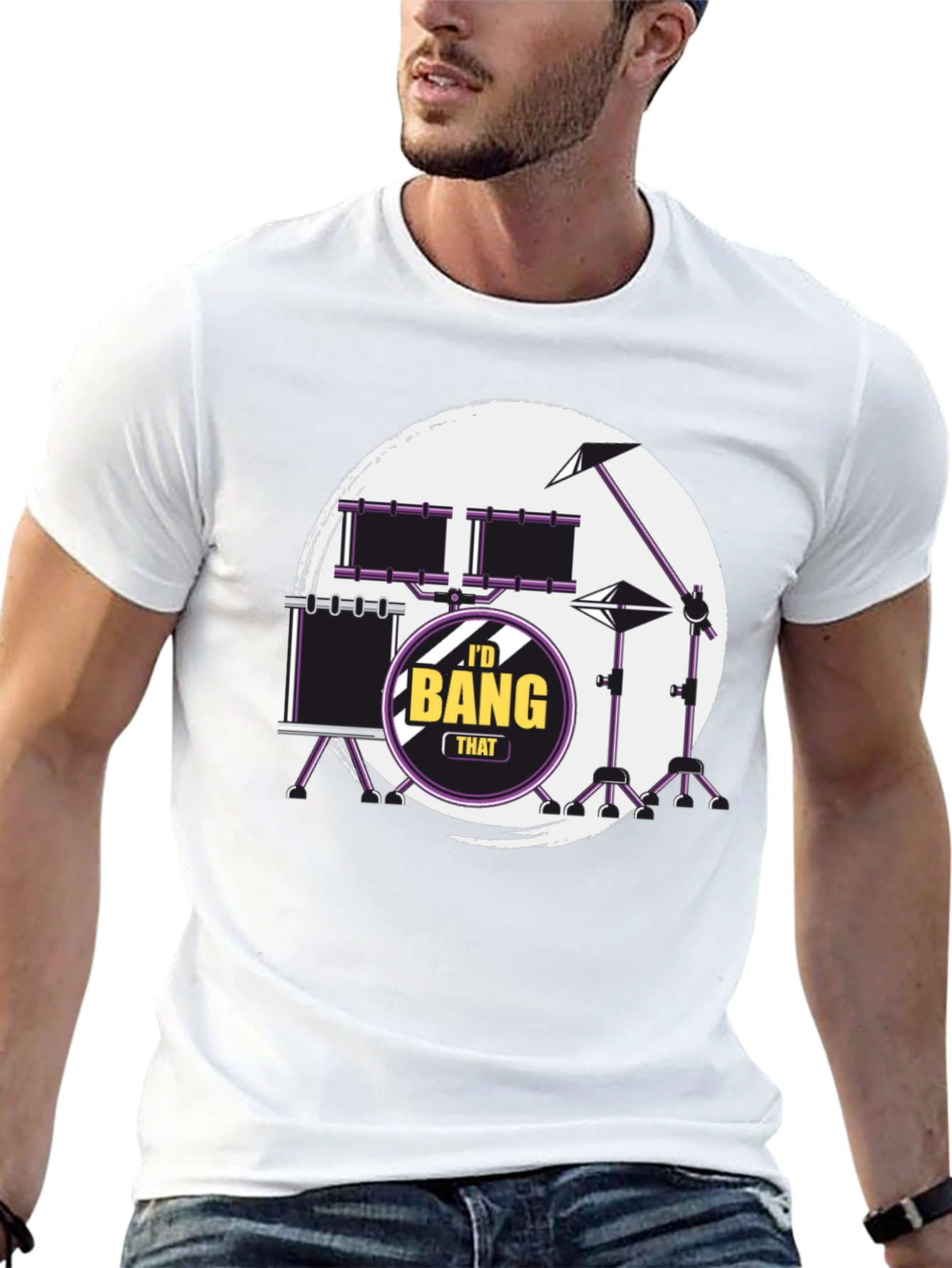Id Bang That Drummer Black T-Shirt