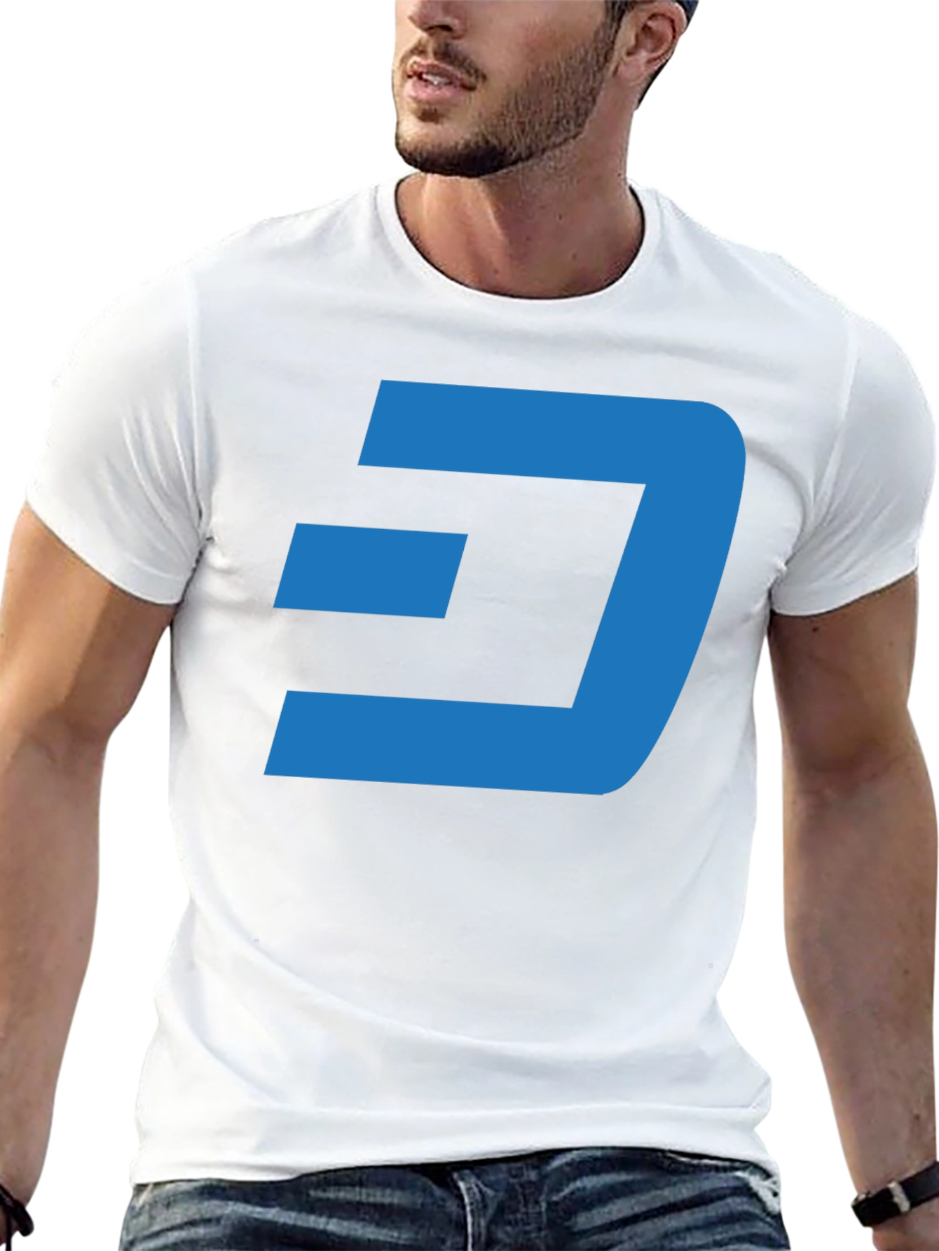 Dash Crypto Black T-Shirt - Modern Digital Currency Tee