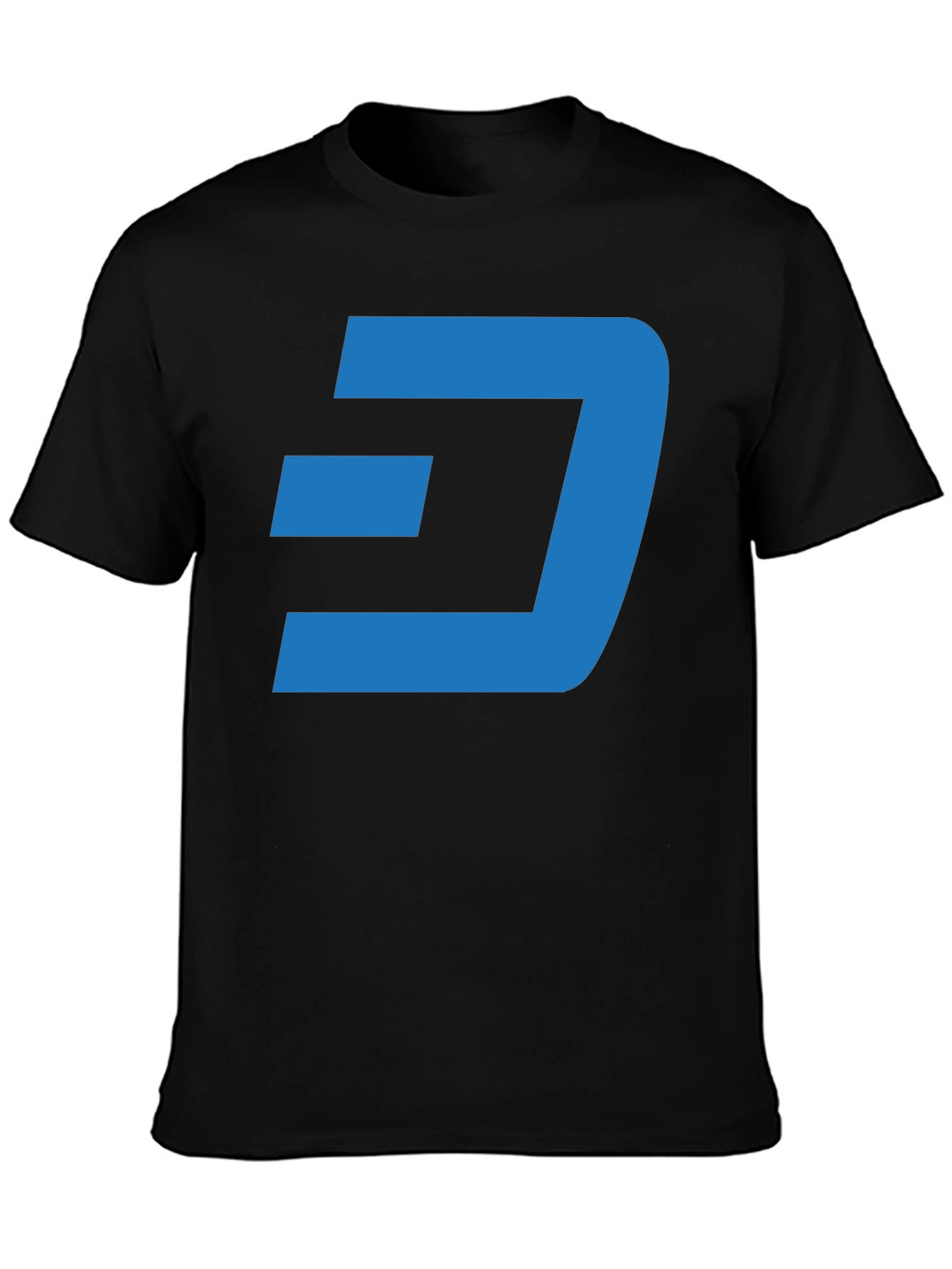 Dash Crypto Black T-Shirt - Modern Digital Currency Tee