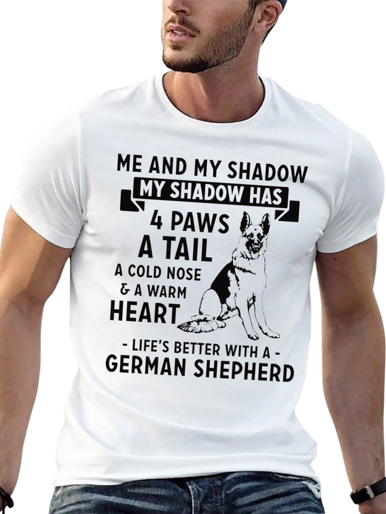 German Shepherd Shadow T-Shirt