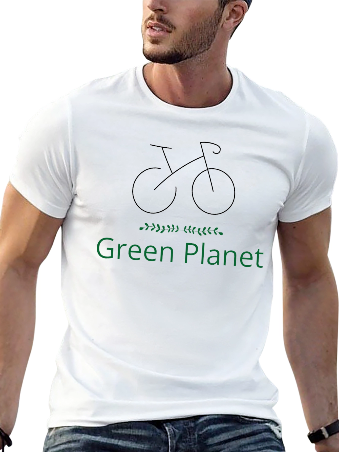Green Planet Bike T-Shirt - Eco-Friendly Design