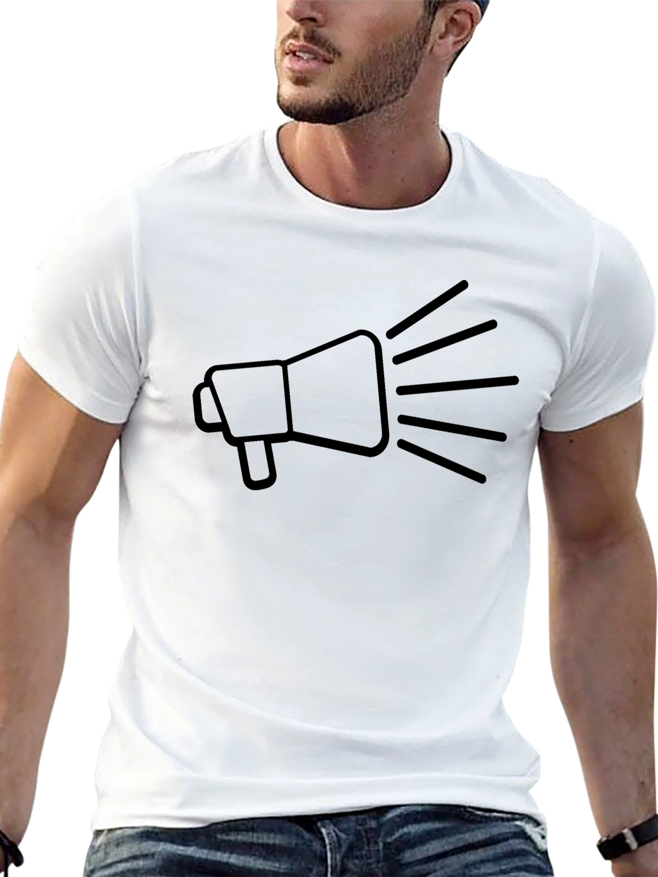 Megaphone Graphic Tee - Black