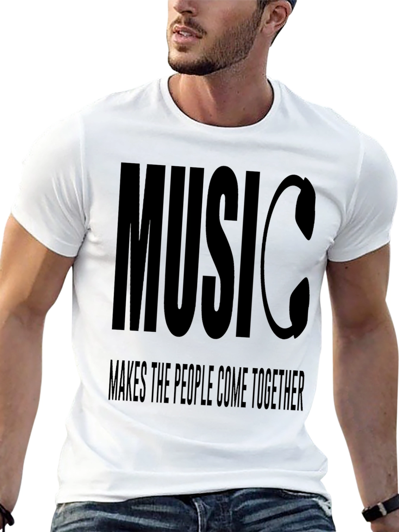 Music Unites Graphic Tee - Black T-Shirt