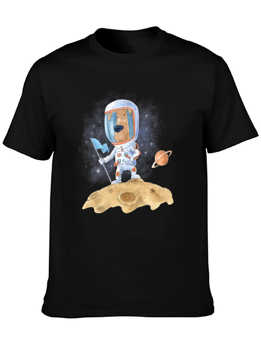 Dog Astronaut Graphic Tee - Space Adventure
