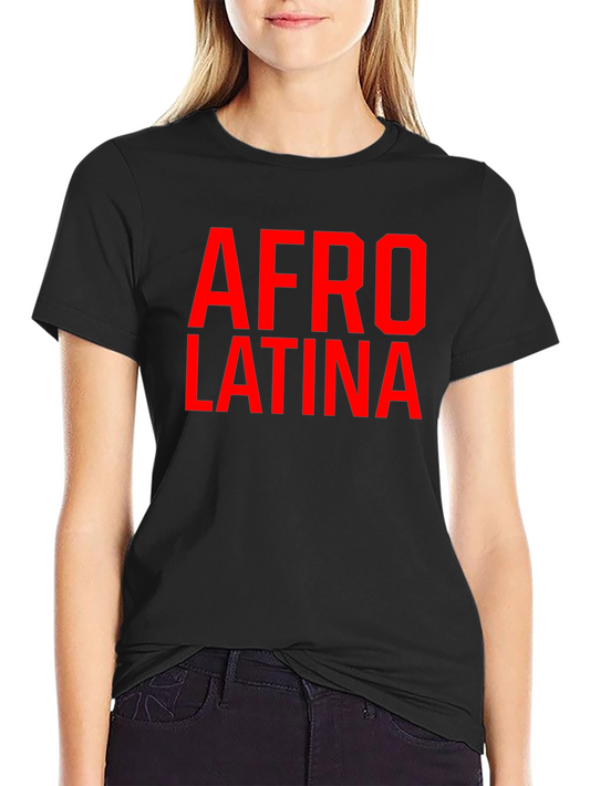 Afro Latina Graphic Tee - Black