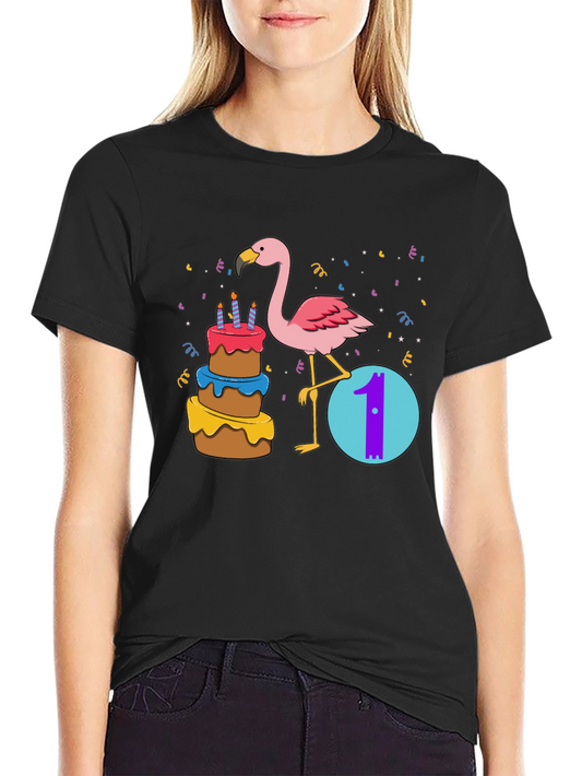 Flamingo 1st Birthday Shirt