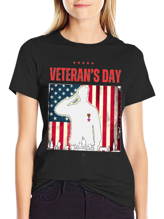 Veterans Day Salute Graphic T-Shirt