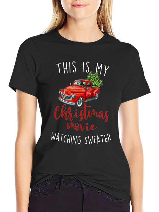 Christmas Movie Watching Sweater T-Shirt