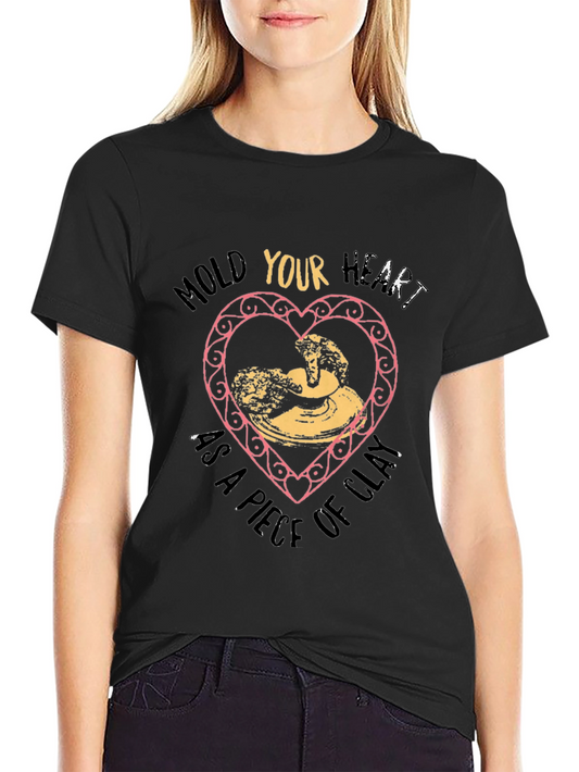 Artisan Pottery Heart T-Shirt - Mold Your Heart