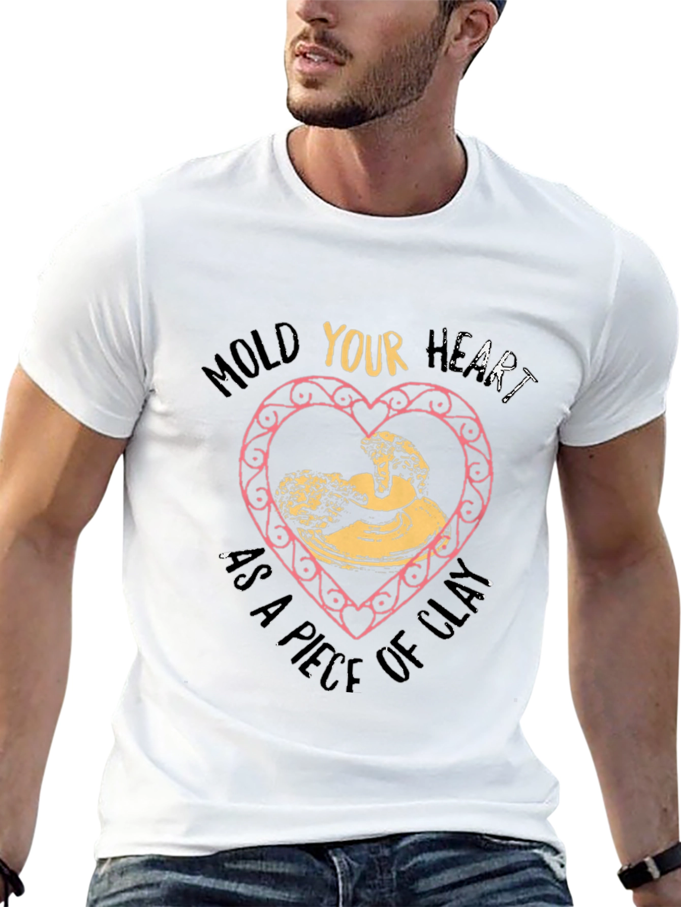 Artisan Pottery Heart T-Shirt - Mold Your Heart