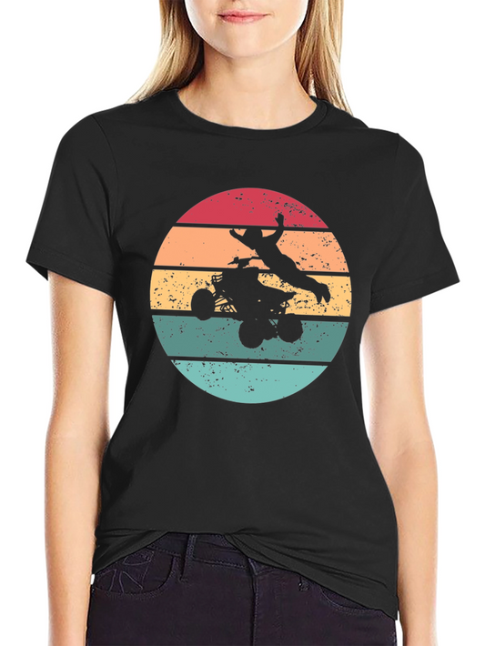 ATV Rider Sunset Graphic Tee