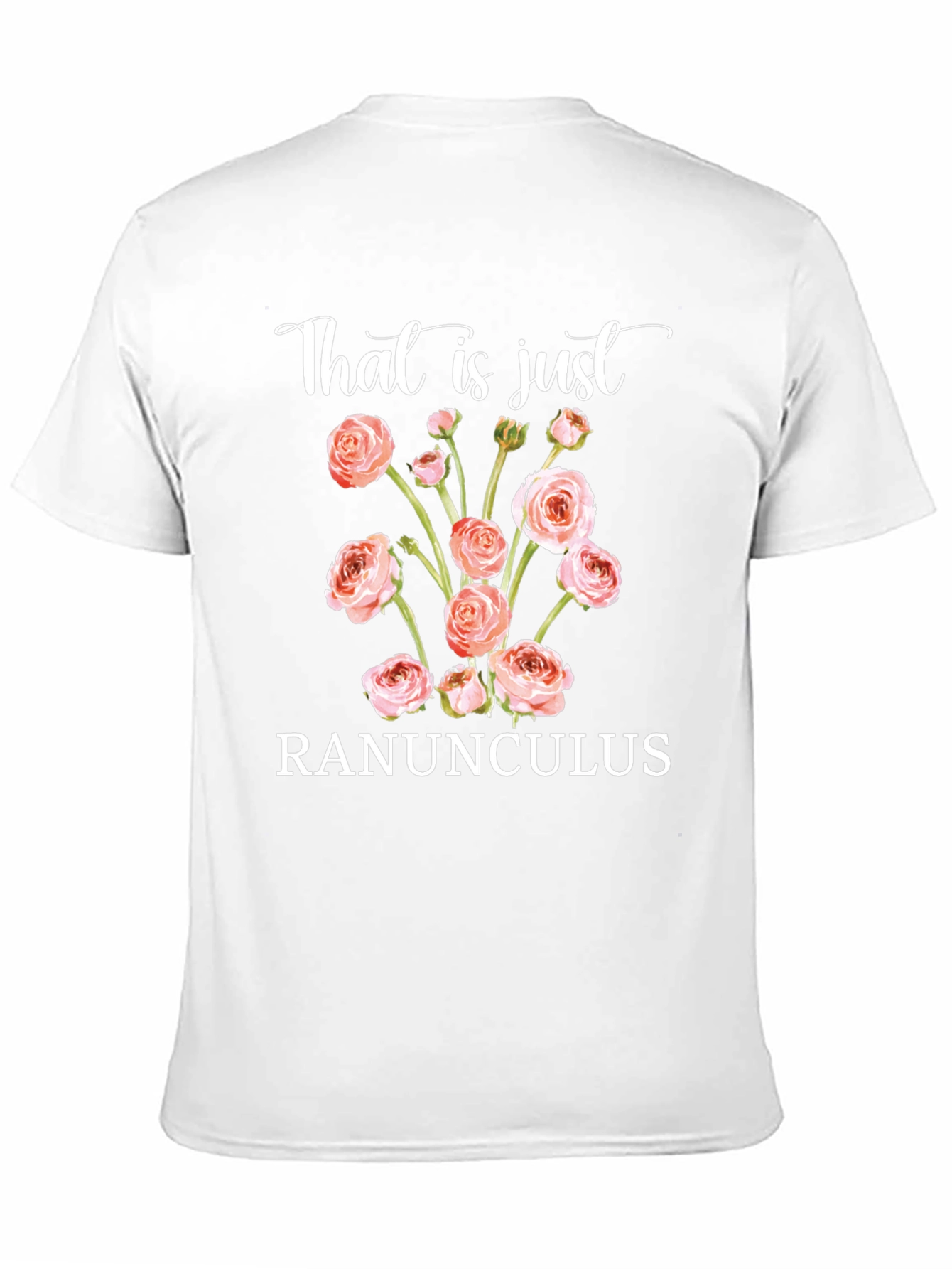 Ranunculus Floral T-Shirt - Unique Botanical Tee