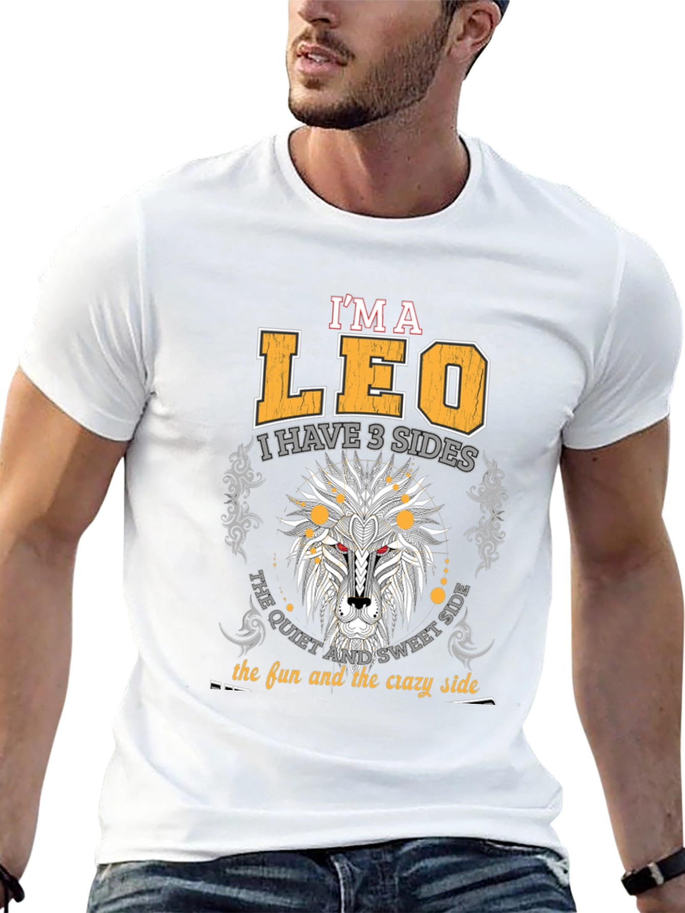 Im A Leo Three Sides T-Shirt