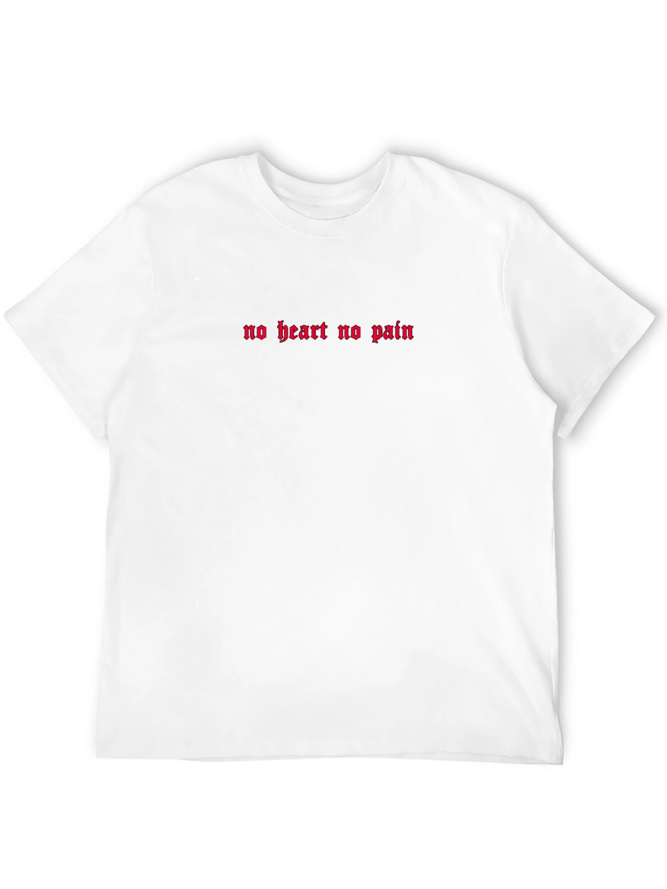 No Heart No Pain Black T-Shirt