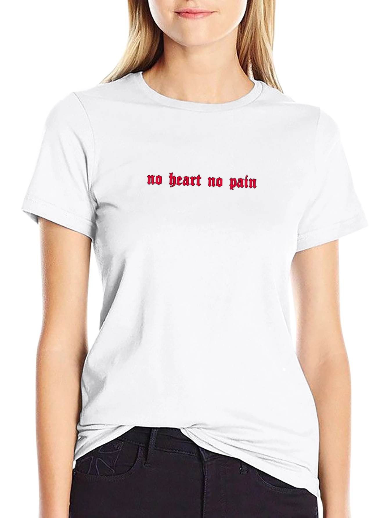 No Heart No Pain Black T-Shirt