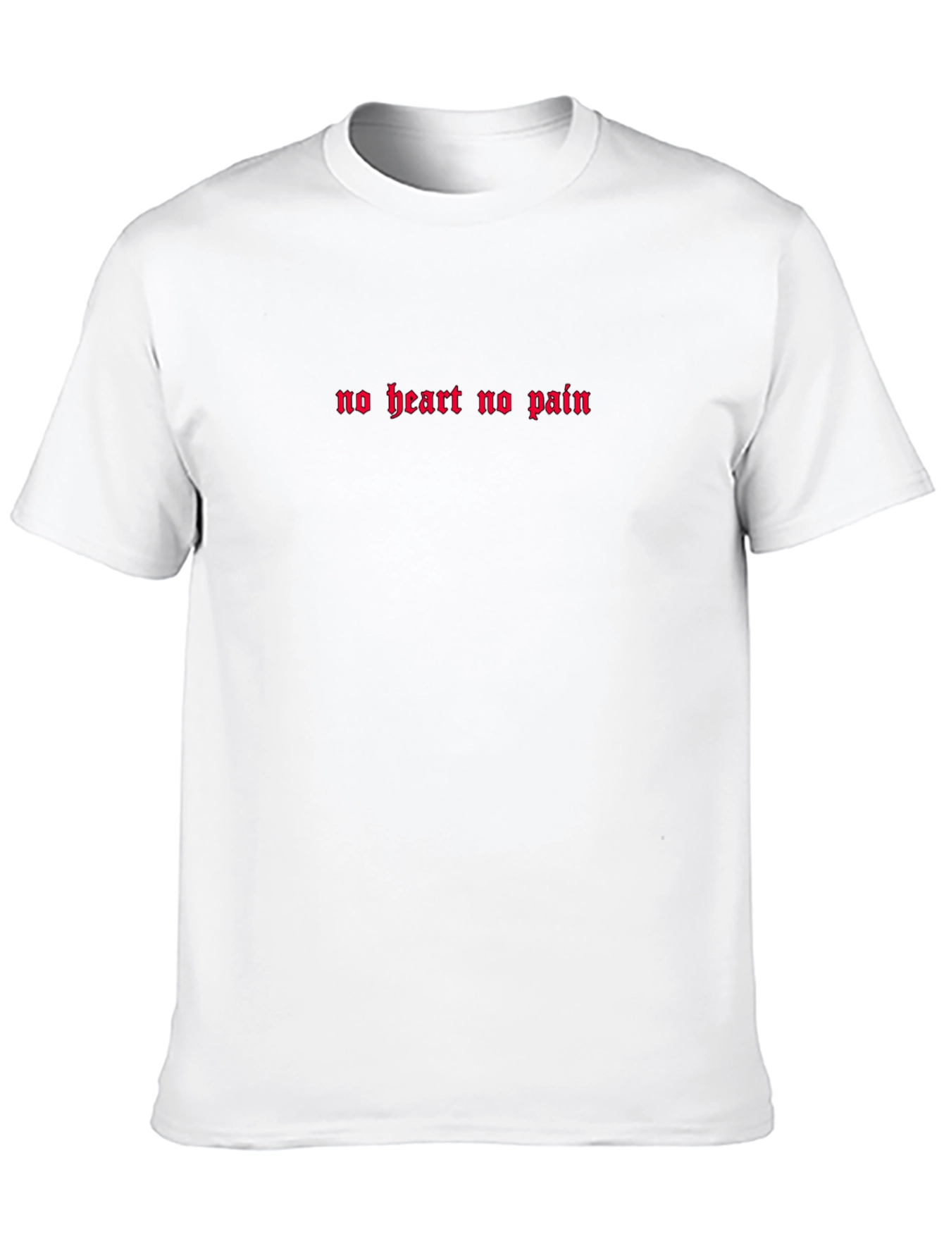 No Heart No Pain Black T-Shirt
