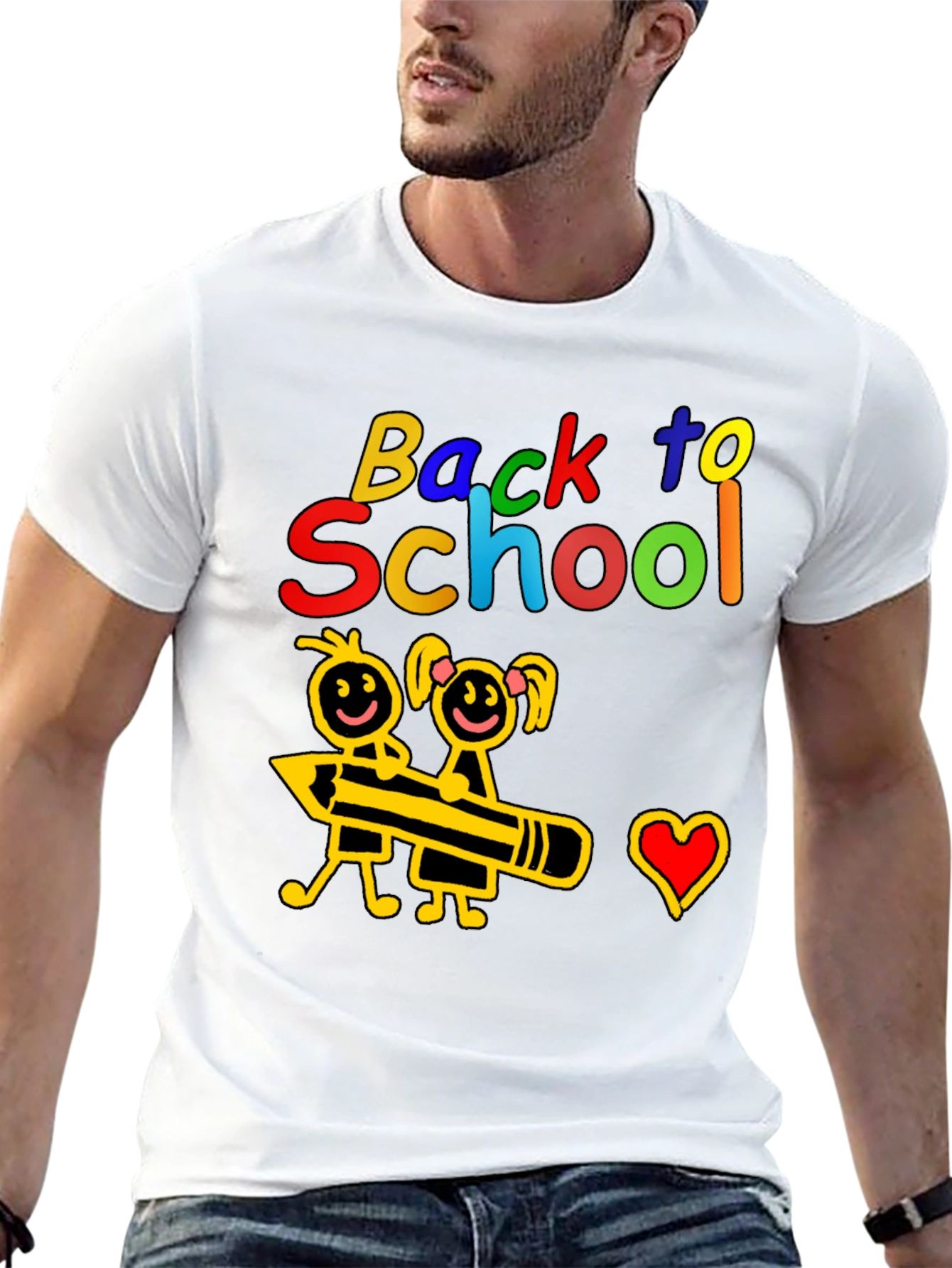 Back to School Graphic Tee - Cute Kids Design