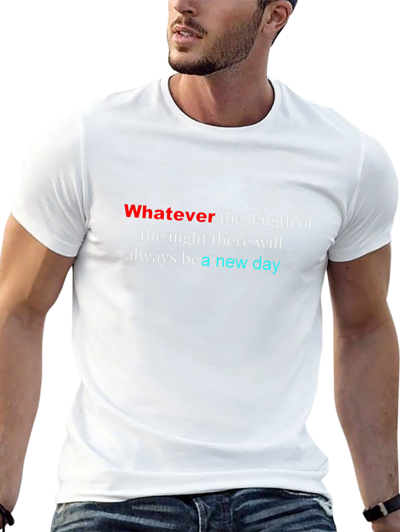 Inspirational New Day Black T-Shirt